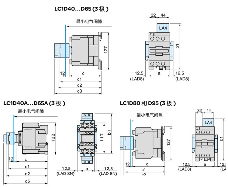 SCHNEIDER/ʩ͵µ TESYS DϵнӴ LC1-D150006M7C 