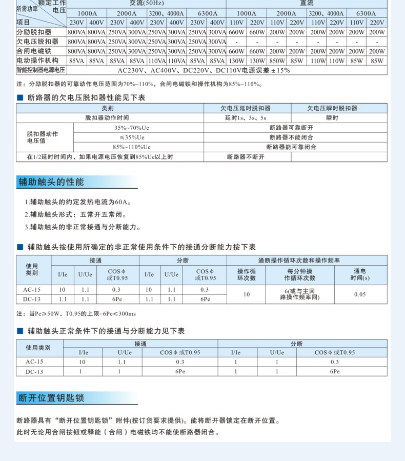 ݺ꿭ʽ·HKAW1-2000/3 1000A 1250A 1600A