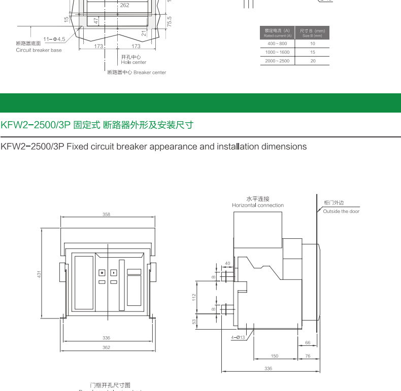 մȫʽ·800A 630A 400A KFW2-1600