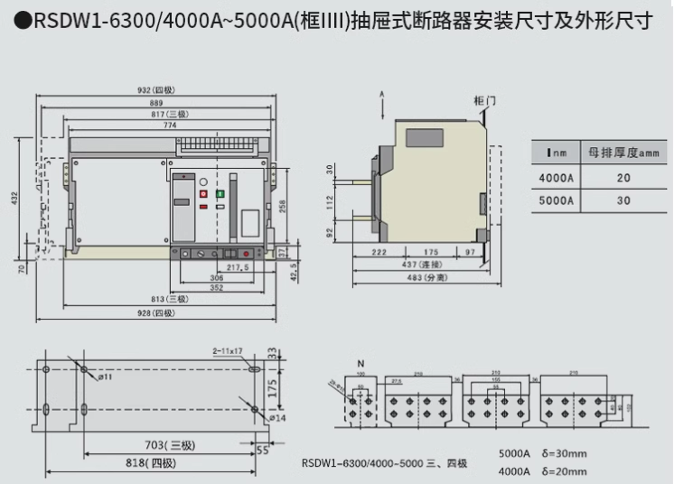 Ϻʽ· RMW1-3200/4p 2900A 3200A ̶ʽ