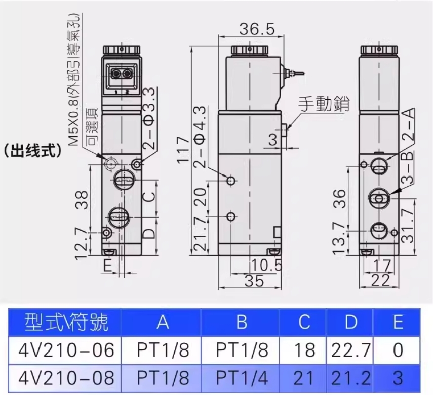ǵ¿͵򷧵ӷȦ4V210-08 DC12V