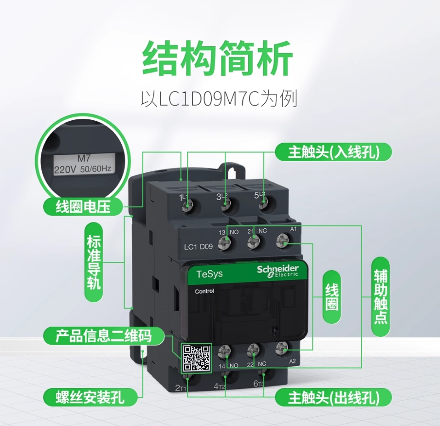 SCHNEIDER/ʩ͵µ TESYS DϵнӴ LC1-D09BDC