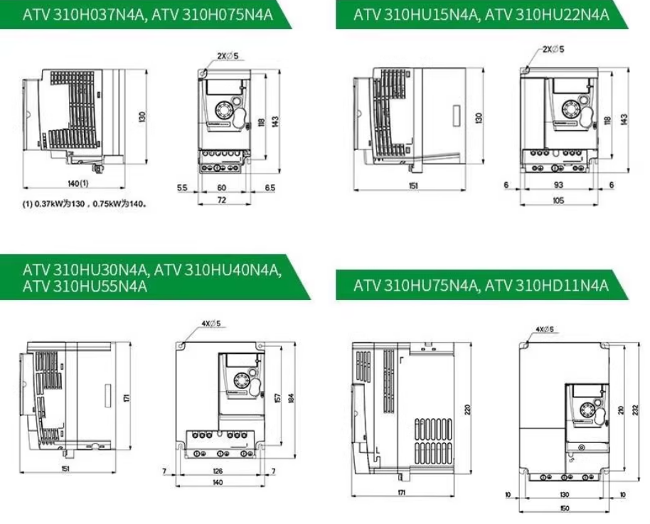 SCHNEIDER/ʩ͵µ ATV320ϵбƵ ATV320U75N4C 7.5kW /