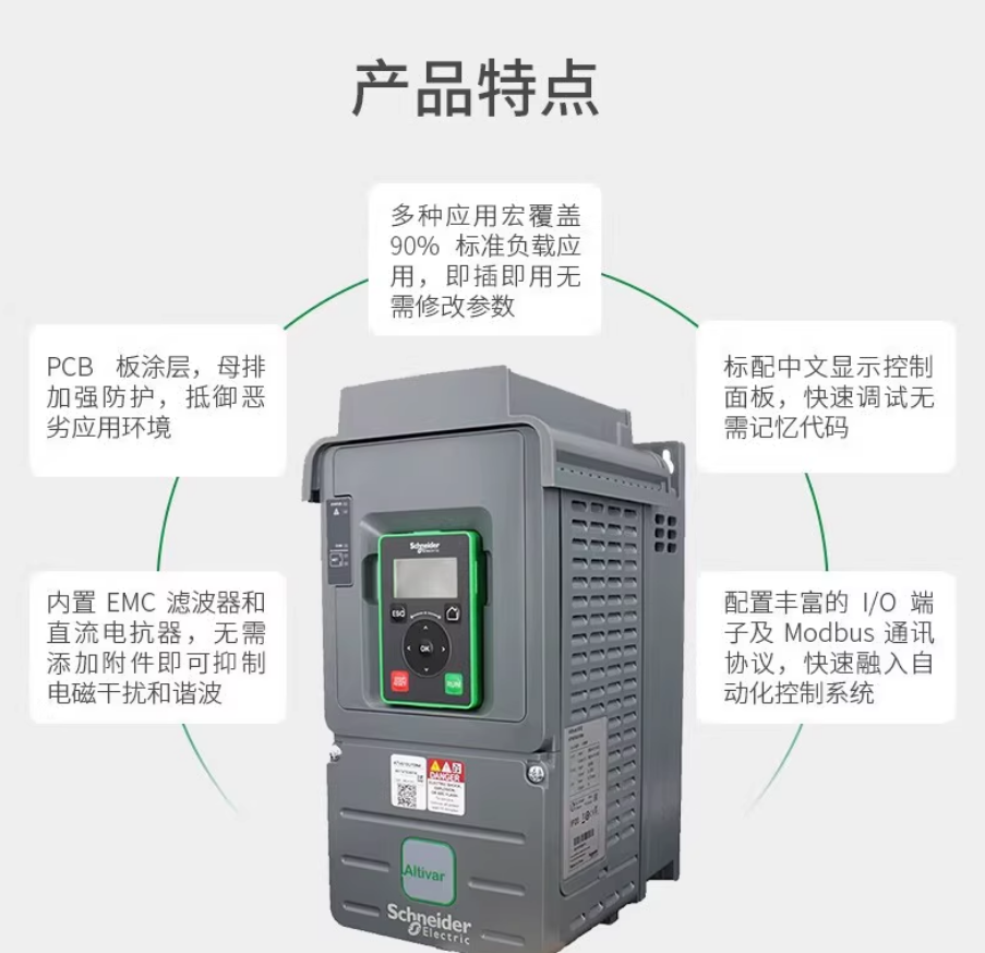 SCHNEIDER/ʩ͵µ ATV610ϵбƵ ATV610D45N4 45kW