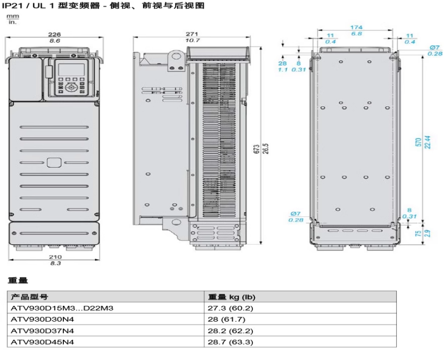 SCHNEIDER/ʩ͵µ ATV930ϵбƵ ATV930D15N4 15kW 