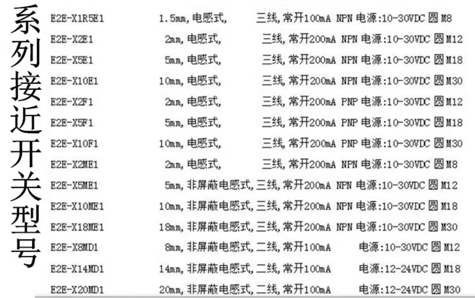 omronŷķ���ӽ�������E2E-X2MF1