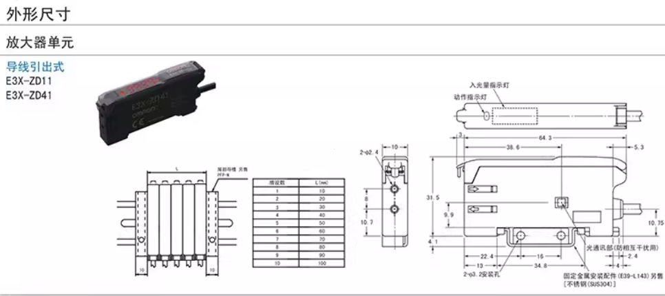 omronŷķ�����˷Ŵ���E3X-ZD41